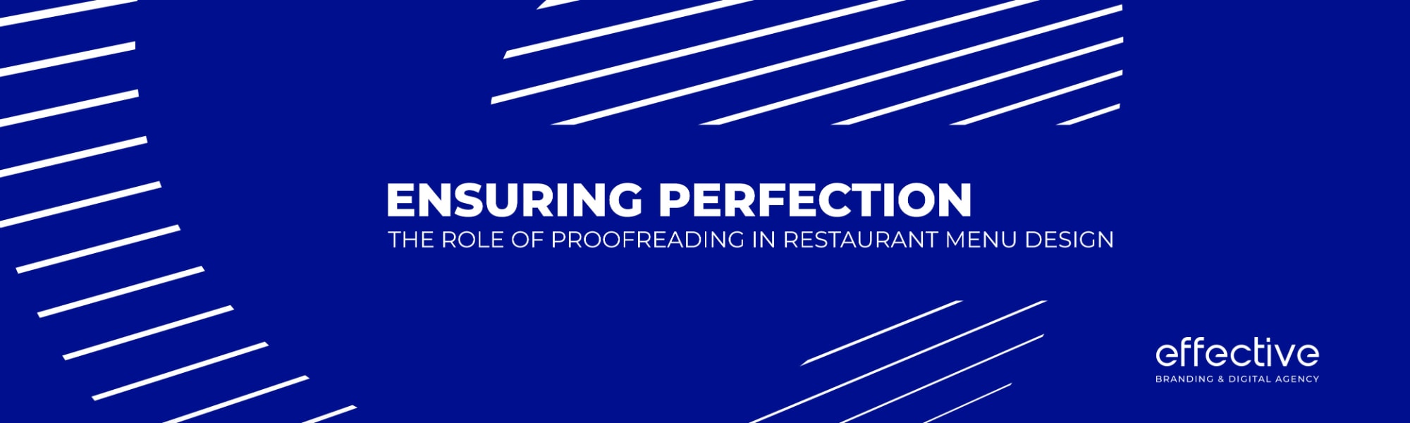 Ensuring Perfection The Role of Proofreading in Restaurant Menu Design