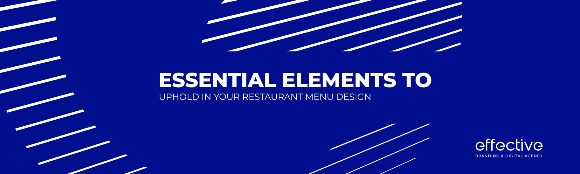 Essential Elements to Uphold in Your Restaurant Menu Design