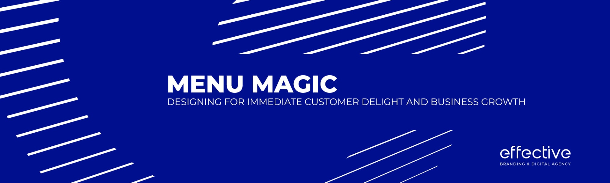 Menu Magic Designing for Immediate Customer Delight and Business Growth